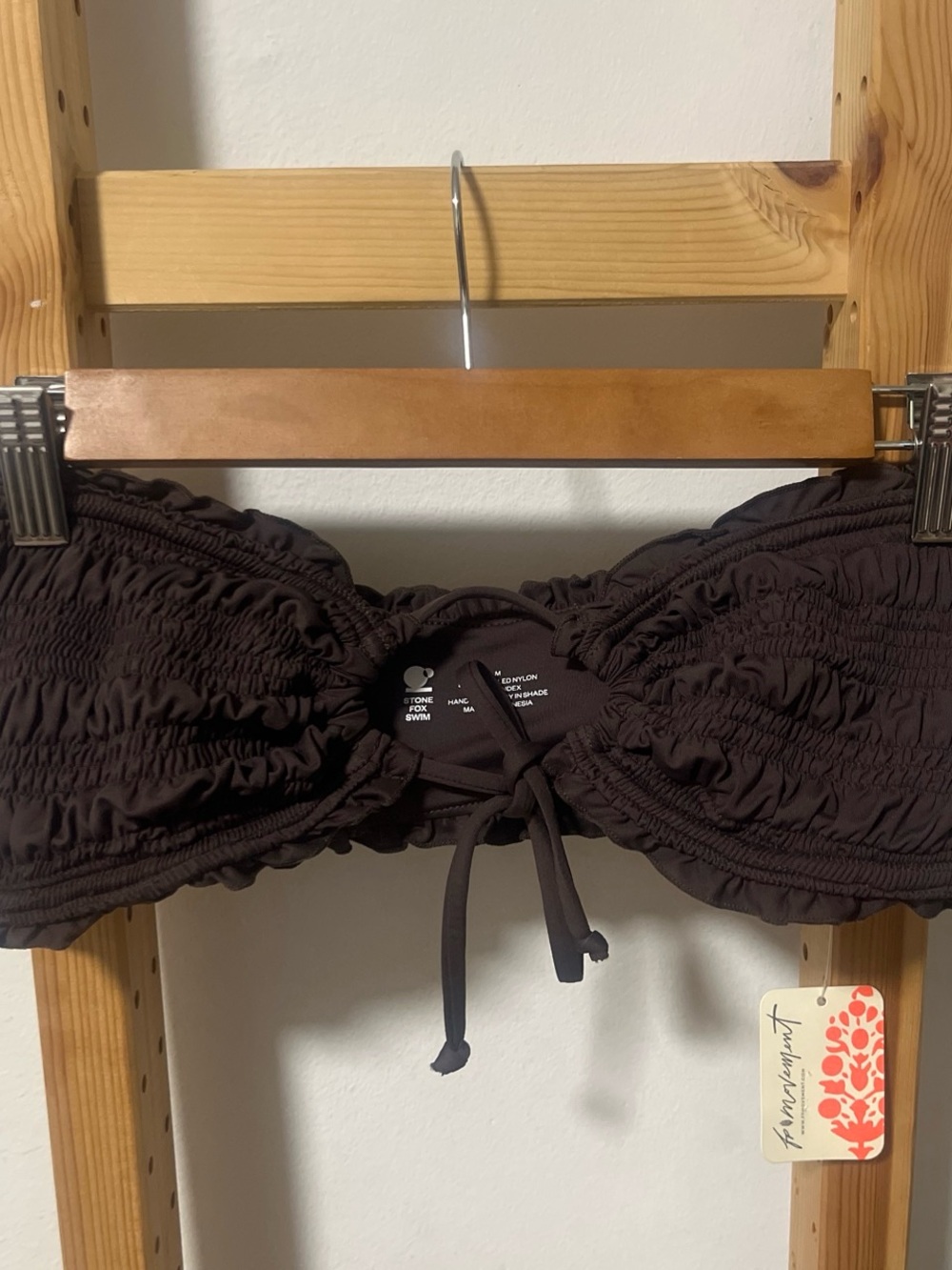 Free People Cleo Smocked Bandeau Bikini Top - Picture 3 of 7